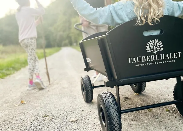 Tauberchalet I Private Mit Sauna & Whirlpool I I 10 Min Zur Altstadt Nyaraló Rothenburg ob der Tauber