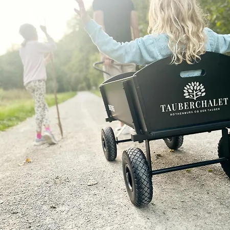 Tauberchalet I Whirlpool, Sauna, & Detoxvibes I Privates Boutiquechalet Fuer Bis 6 Personen Tatil Evi Rothenburg ob der Tauber