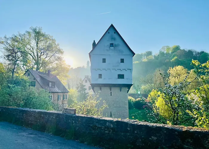 Ferienhaus Tauberchalet I Privates Boutique-ferienhaus Mit Whirlpool, Sauna, Garten, Naturmagie&zellboost Rothenburg ob der Tauber